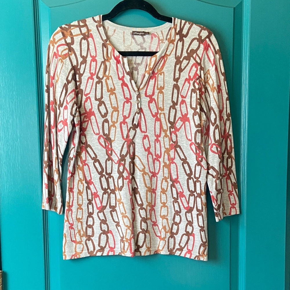 J. McLaughlin Knit Top size Large